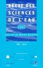 Revue des Sciences de l'eau, Volume 15, N°4, 2002