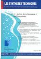 Gestion de la ressource et des cosystmes (Les Synthses techniques du Service National d'Information et de Documentation sur l