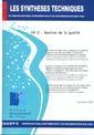 Gestion de la qualit (Les Synthses techniques du service national d'information et de documentationsur l'eau, EN 04-2)