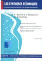 Gestion de la ressource et des cosystmes (Les Synthses techniques du service national d'information et de documentation sur l